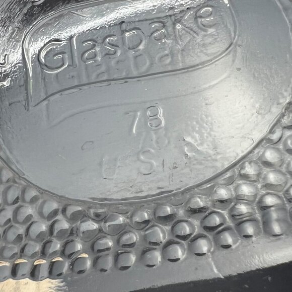 Vintage Glasbake 1 Qt #J235 Oval Glass Casserole Baking Dish No Lid - Picture 5 of 5